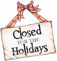 Holiday Shutdown – December 25th – January 1st
